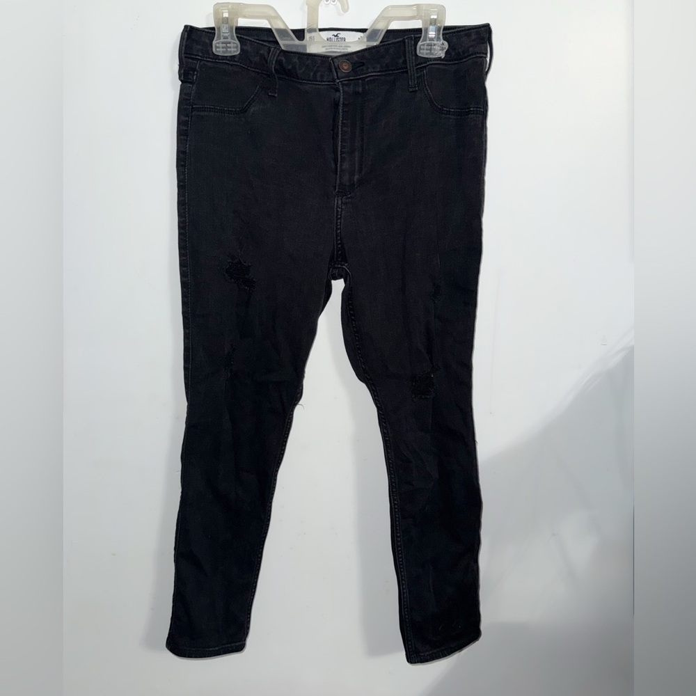Hollister Black Skinny Jeans – Size 15 Short – Distressed
